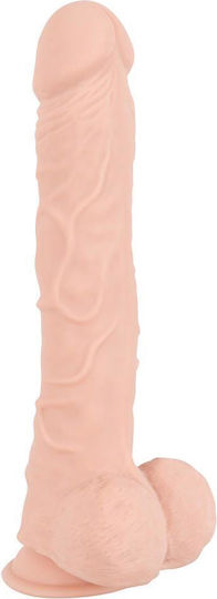 Nature Skin Large Bendable Dildo Dildo realist cu Testicule și Ventuză Carne 28.5cm
