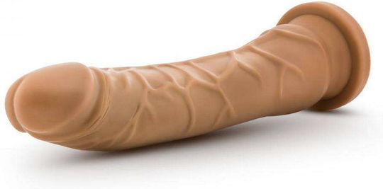 Dr. Skin Basic Glass Dildo With Suction Cup Mocha 22cm
