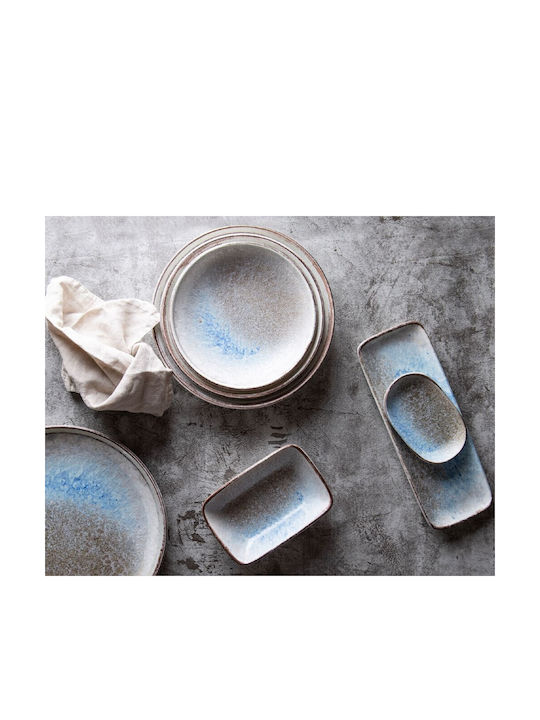 Fine Plate Shallow made of Porcelain Gray with Diameter 27cm