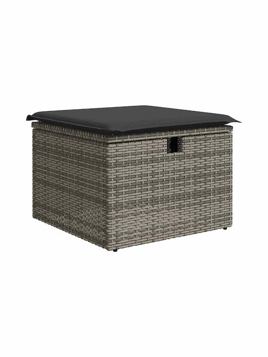 Zweisitziges Sofa Außenbereich Rattan mit Kissen 55x55x37cm