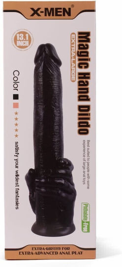 X-Men Ρεαλιστικό Dildo με Βεντούζα Μαύρο 33cm