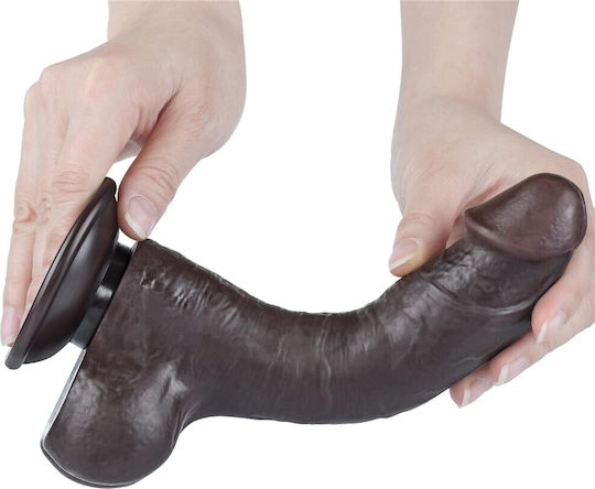 Lovetoy Sliding Реалистично дилдо с Топки и Вендуза Телесен 20см