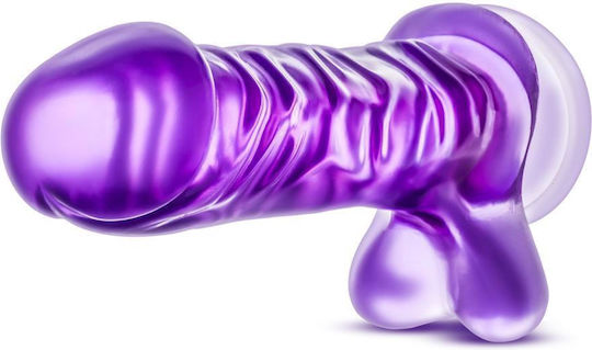 B Yours Basic Realistisches Dildo mit Hoden und Saugnapf Purple 23cm