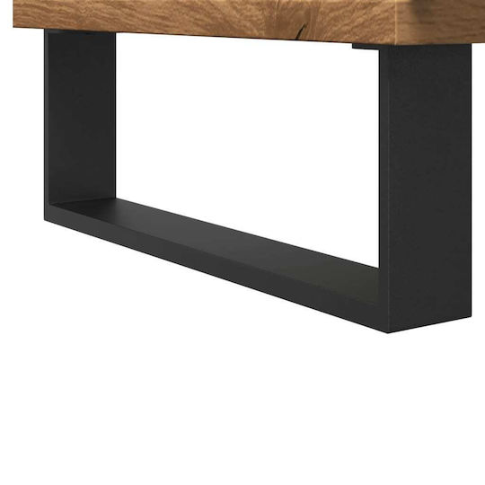 vidaXL Wall Hung Cabinet Bathroom Column Cabinet L30xD30xH190cm Oak