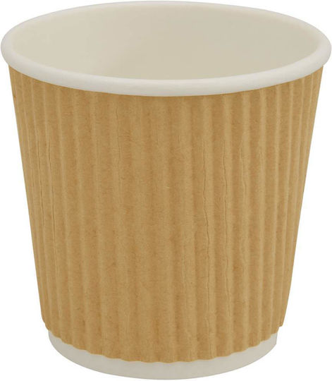 vidaXL Disposable Cup Paper Brown 120ml 1000pcs