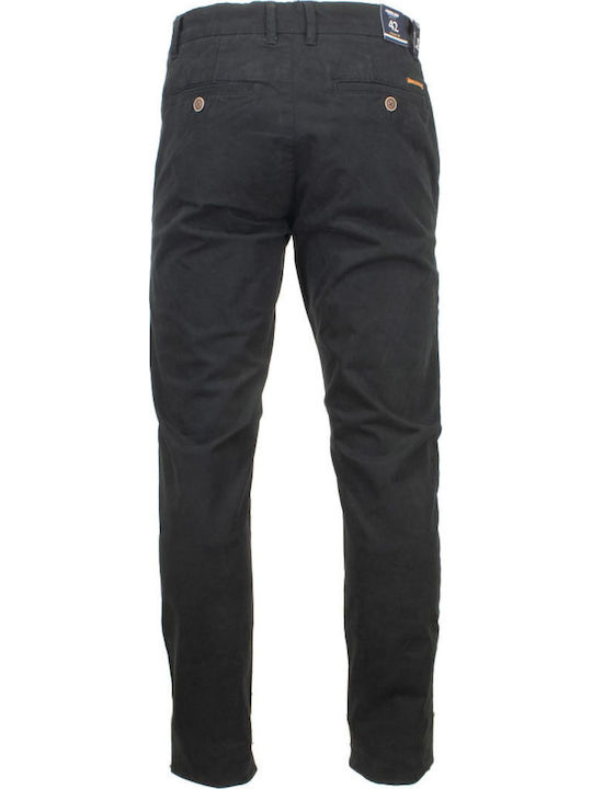Pantaloni Chino cu Croială Normală Black
