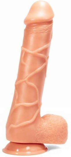 Chisa Novelties X-Men Elli's Cock Ρεαλιστικό Dildo με Όρχεις και Βεντούζα Flesh 33cm