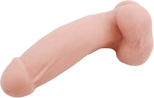 Chisa Novelties Pruriency Lord Glass Dildo with Balls and Suction Cup Flesh 17.5cm