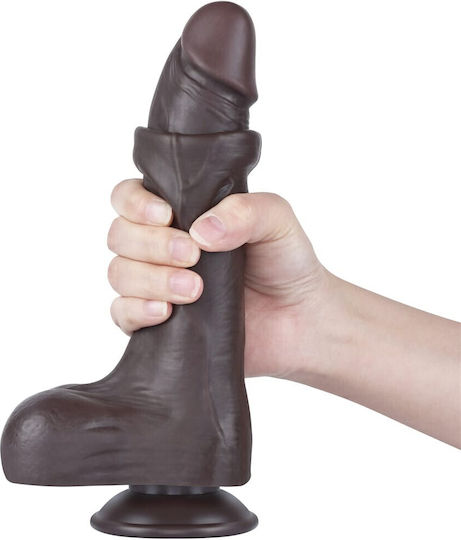 Lovetoy Sliding Дилдо с Топки и Вендуза Телесен 22см