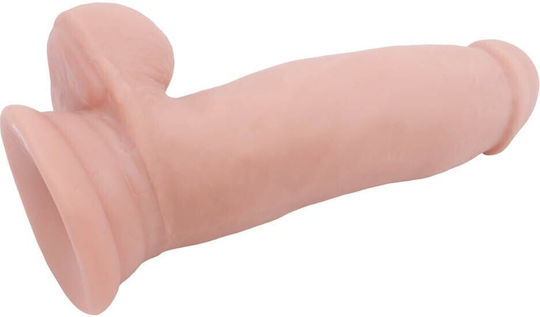 Chisa Novelties Pruriency Lord Glass Dildo with Balls and Suction Cup Flesh 17.5cm