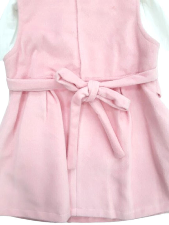 White Girls Dress Sarefan Bebe Pink