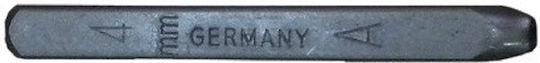 Set 27 Buchstabenstempel 4mm Bass Polska