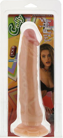Nanma Personalities Dildo Cally Aren't We Naughty Ρεαλιστικό Dildo με Βεντούζα Flesh 20cm