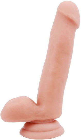Chisa Novelties Philander Dildo Glass Dildo with Balls and Suction Cup Flesh 18cm