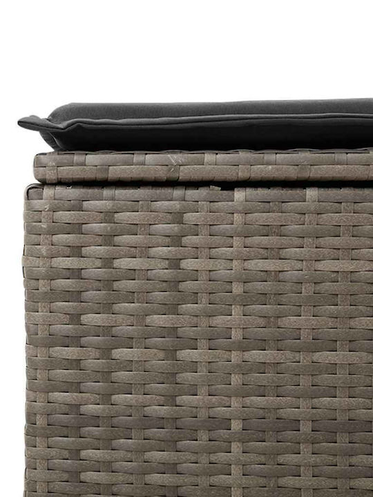 Zweisitziges Sofa Außenbereich Rattan mit Kissen 55x55x37cm