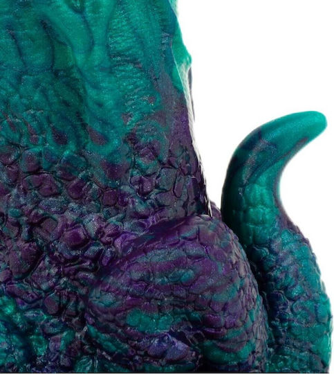 Dragonfly Dildo Dildo με Βεντούζα Μωβ 22.6cm