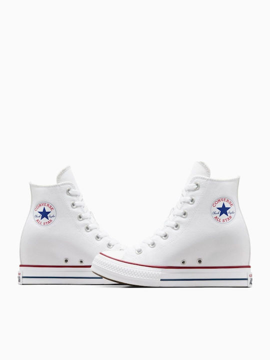 Γυναικεία Flatforms Μποτάκια Λευκό