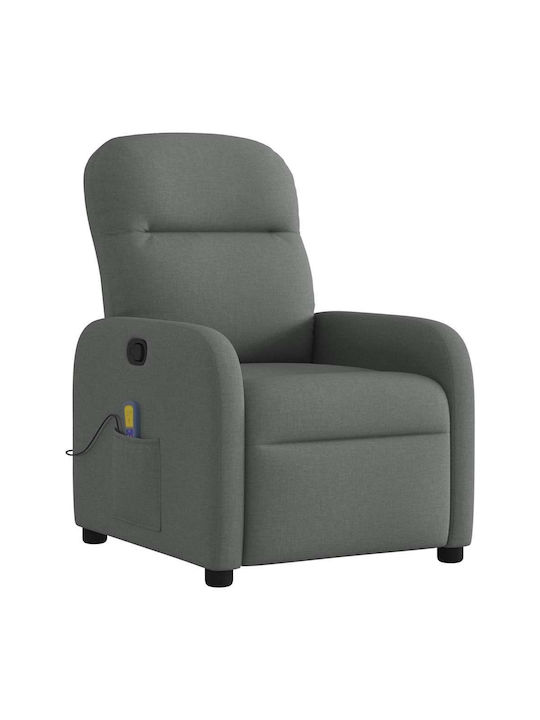 Dunkel Relaxsessel Friseurwaschbecken mit Fußhocker Dark Grey 66x88x95cm