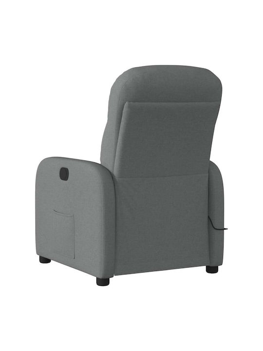 Dunkel Relaxsessel Friseurwaschbecken mit Fußhocker Dark Grey 66x88x95cm