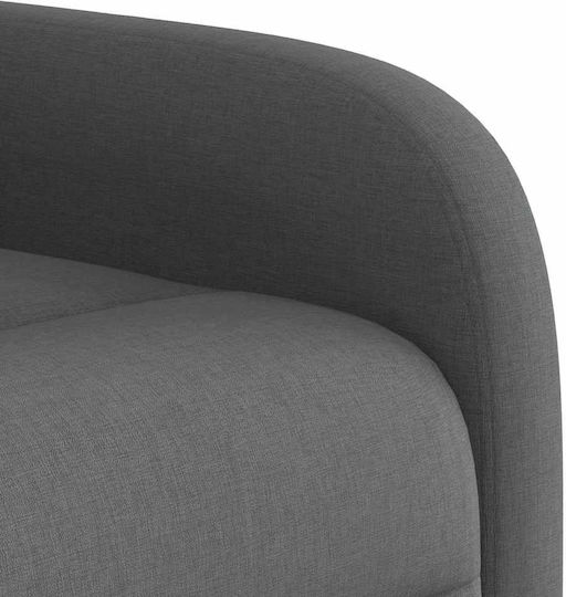 Întunecat Fotoliu Relax Masaj cu Puf Gri închis 66x88x95cm