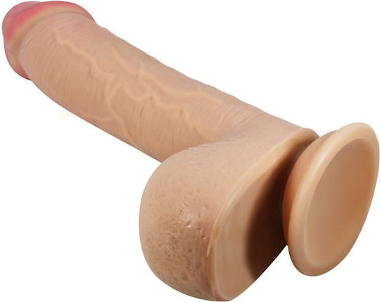 Pretty Love Glass Dildo with Balls and Suction Cup Flesh 23.4cm