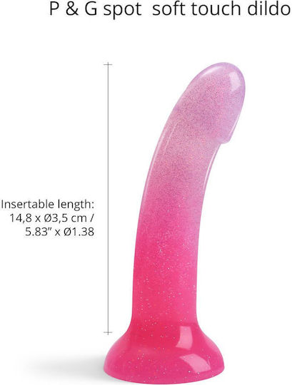 Love to Love Ρεαλιστικό Dildo με Βεντούζα Ροζ
