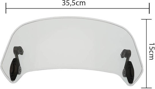 Motorcycle Windshield Visor Extender Transparent SY-DFB0001