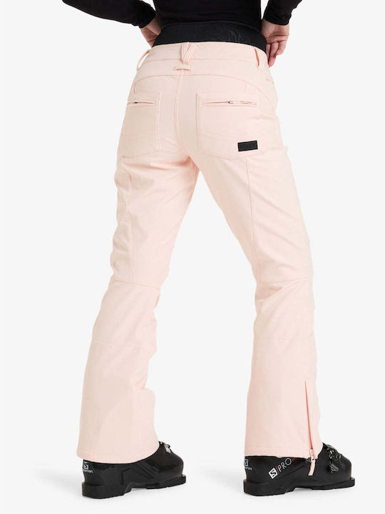 Roxy Rising High Snow ERJTP03272_MEB0 Women's Trousers for Ski & Snowboard Soft Shell Pink