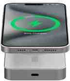LinQ Slim Qi2 MagSafe Qi2 Powerbank 10000mAh 15W Graue