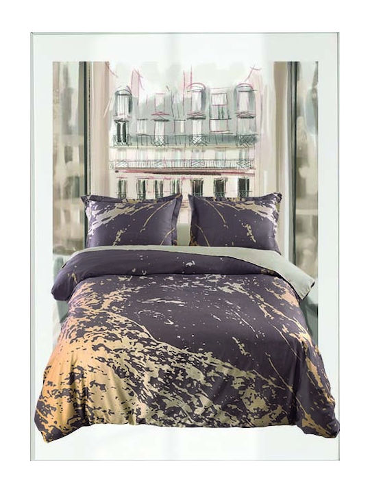 Makis Tselios Home Bettwäsche-Set Überdoppel 240x260cm. Splash 4Stück