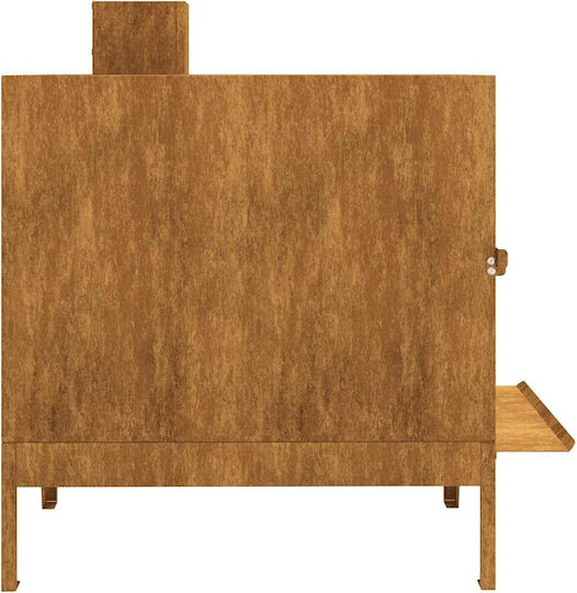 Vidaxl Camping Stove 35x50x60 Cm Corten Steel Brown