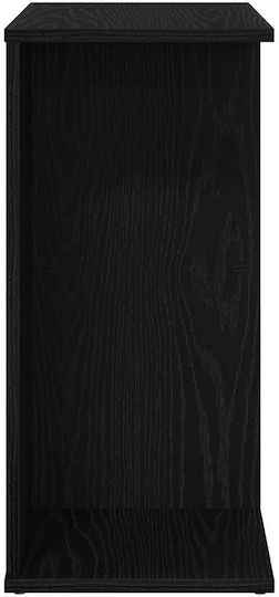 Κομοδίνο Ξύλινο Μαύρη δρυς 46.5x29x61cm