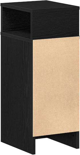 Nachttisch Schwarz 25x31x66cm