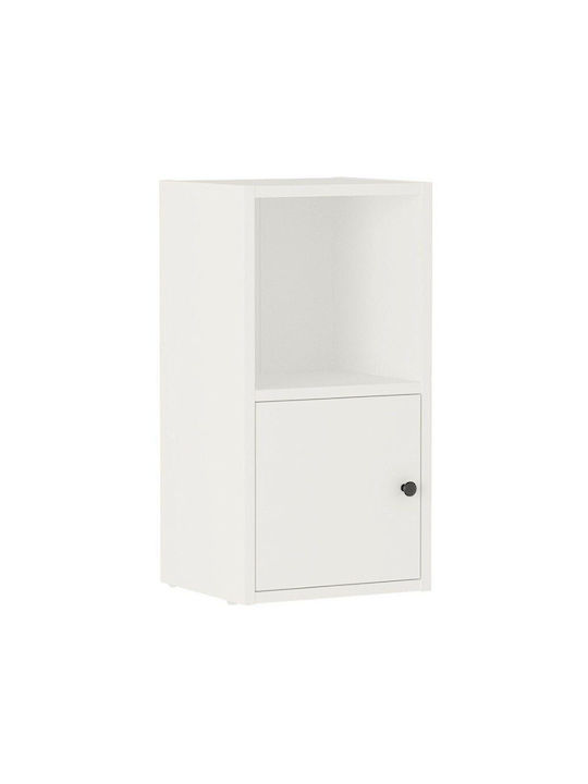 Bedside Table Vito Wooden White 34x30x66.4cm GP041-0088 1