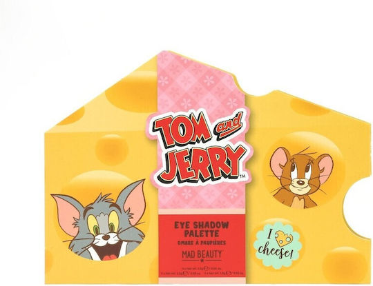Mad Beauty Tom & Jerry Paletă cu Farduri de Pleoape Matifiant Formă Solidă