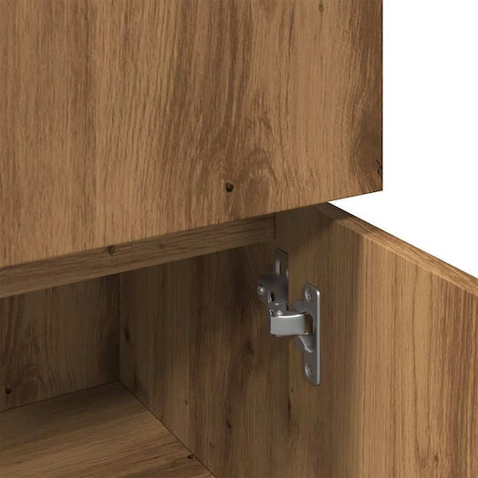 vidaXL Cabinet de baie L30xA30xÎ95cm Stejar