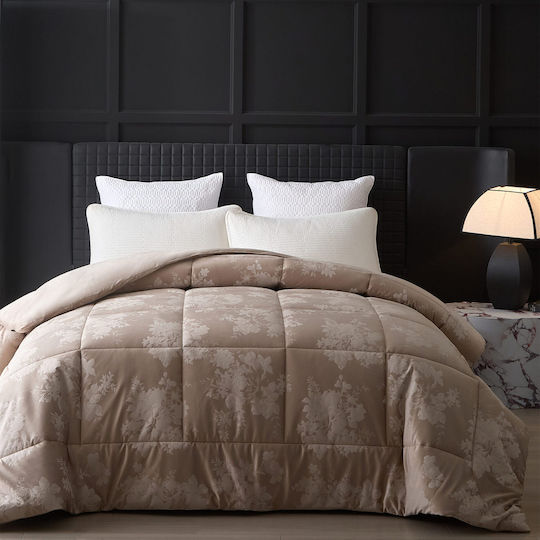 Liolios Home Πάπλωμα Υπέρδιπλο 220x240εκ. Cordelia Taupe
