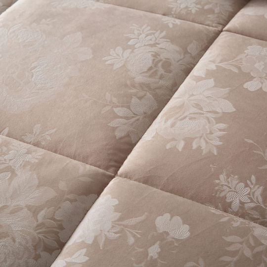 Liolios Home Πάπλωμα Υπέρδιπλο 220x240εκ. Cordelia Taupe
