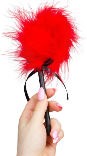 Secretplay Marabou Duster Feather for Tickling in Red Color