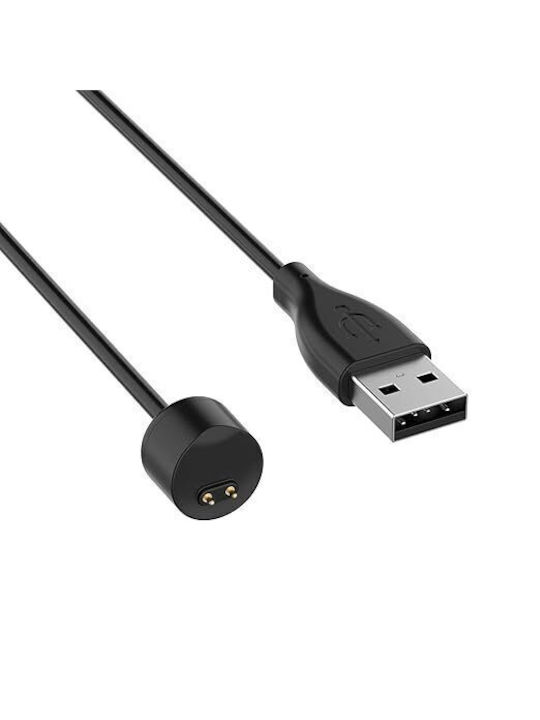 Usb Charging Cable Φορτιστής για Mi Band 5, Mi Band 6, Mi Band 7, Amazfit Band 5 Μαύρος