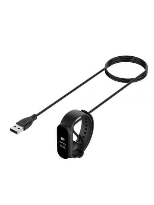 Usb Charging Cable Φορτιστής για Mi Band 5, Mi Band 6, Mi Band 7, Amazfit Band 5 Μαύρος