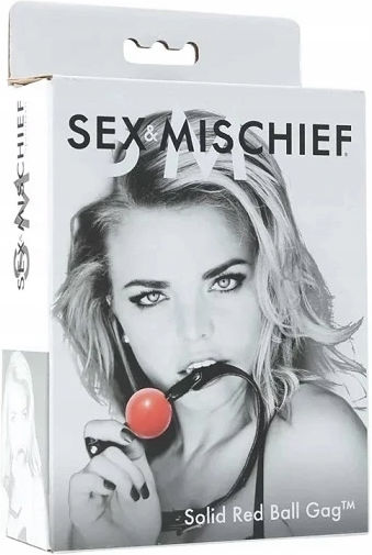 Sportsheets Solid Red Ball Gag Cagulă în Culoare Roșu