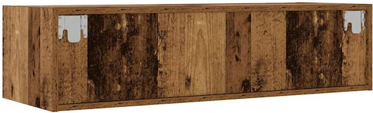 TV Stand with LED Lighting Old Wood Finish M100xW35.5xH25cm