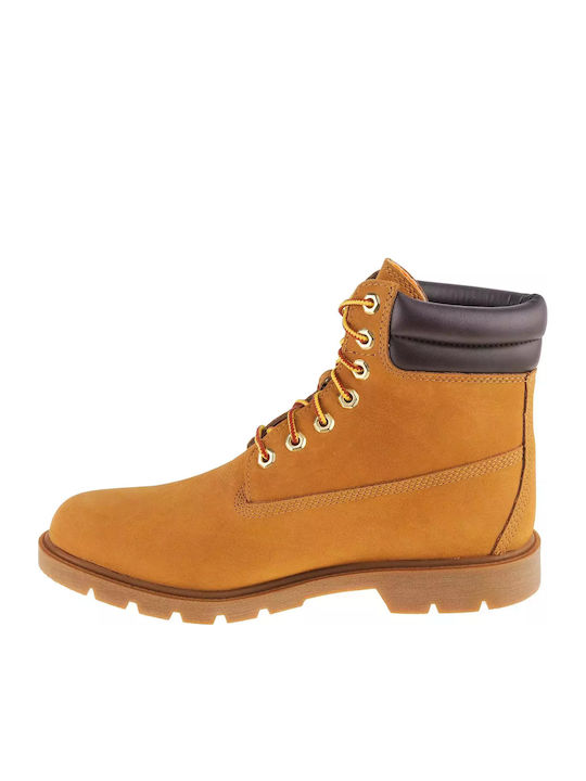 Leather Yellow Men's Boots