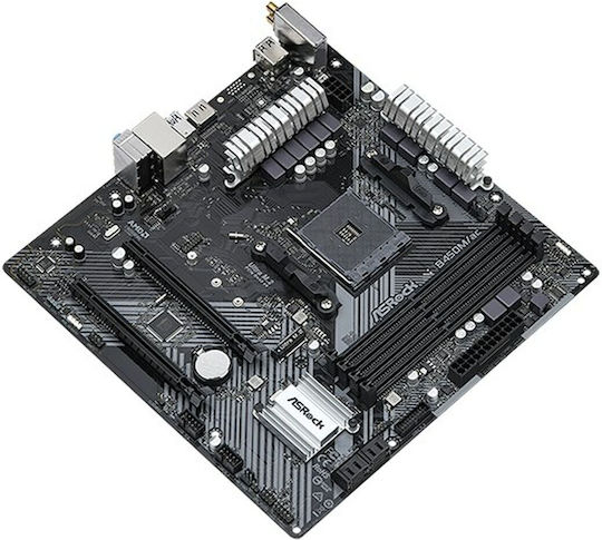 ASRock B450M/ac rev. 2.0 Wi-Fi Placă de bază Micro ATX cu AMD AM4 Socket