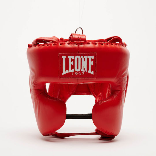 Leone 1947 Căști de box Adulți Față întreagă Din piele Roșu