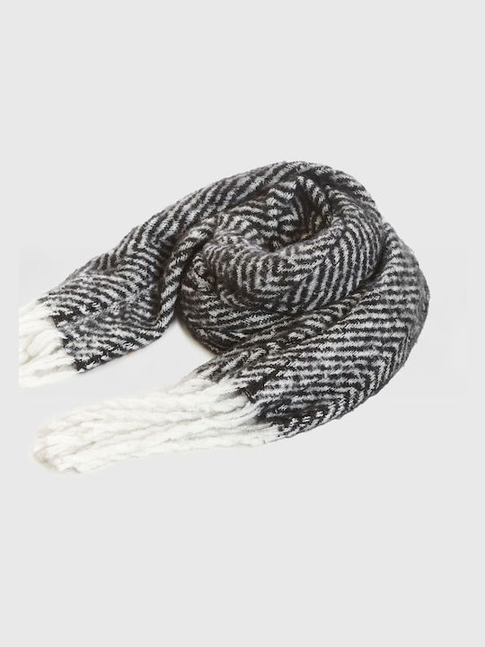 Funky Buddha Women's Wool Scarf Black