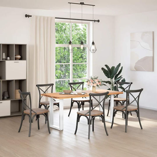 vidaXL Picior Metalic Mobilier 2 Bucăți Potrivit Pentru Masă / Măsuță / Birou 50x72cm Alb