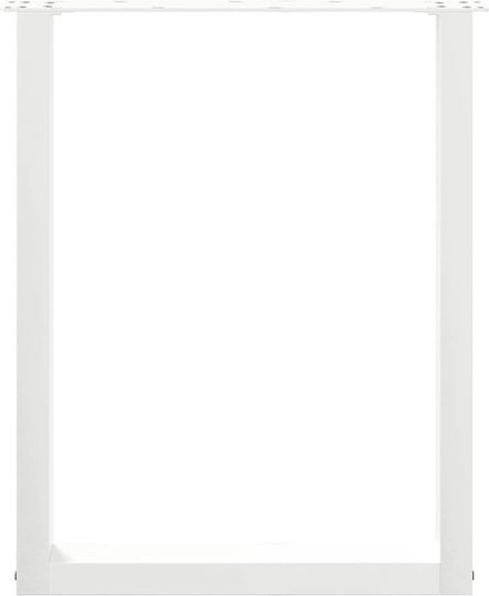 vidaXL Metallic Furniture Leg 3 Pieces Suitable for Table / Coffee Table / Office 70x72cm White