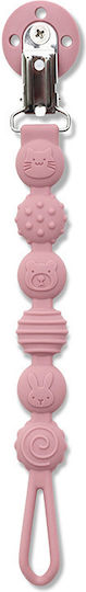 Lorelli Pacifier Clip Silicone Pink